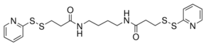 1,2-Di[3 -(2 -pyridyldithio)propionamido] Butane - CAS:141647-62-3 - DPDP14, 1,4-Di[3-(2-Pyridyldithio)propionamide] Butane, 1,16-Di(2-pyridyl)-1,2,15,16-tetrathia-6,11-diazahexadecane-5,12-dione, 16,N -Tetramethylenebis[3-(2-pyridyldithio)propionamide